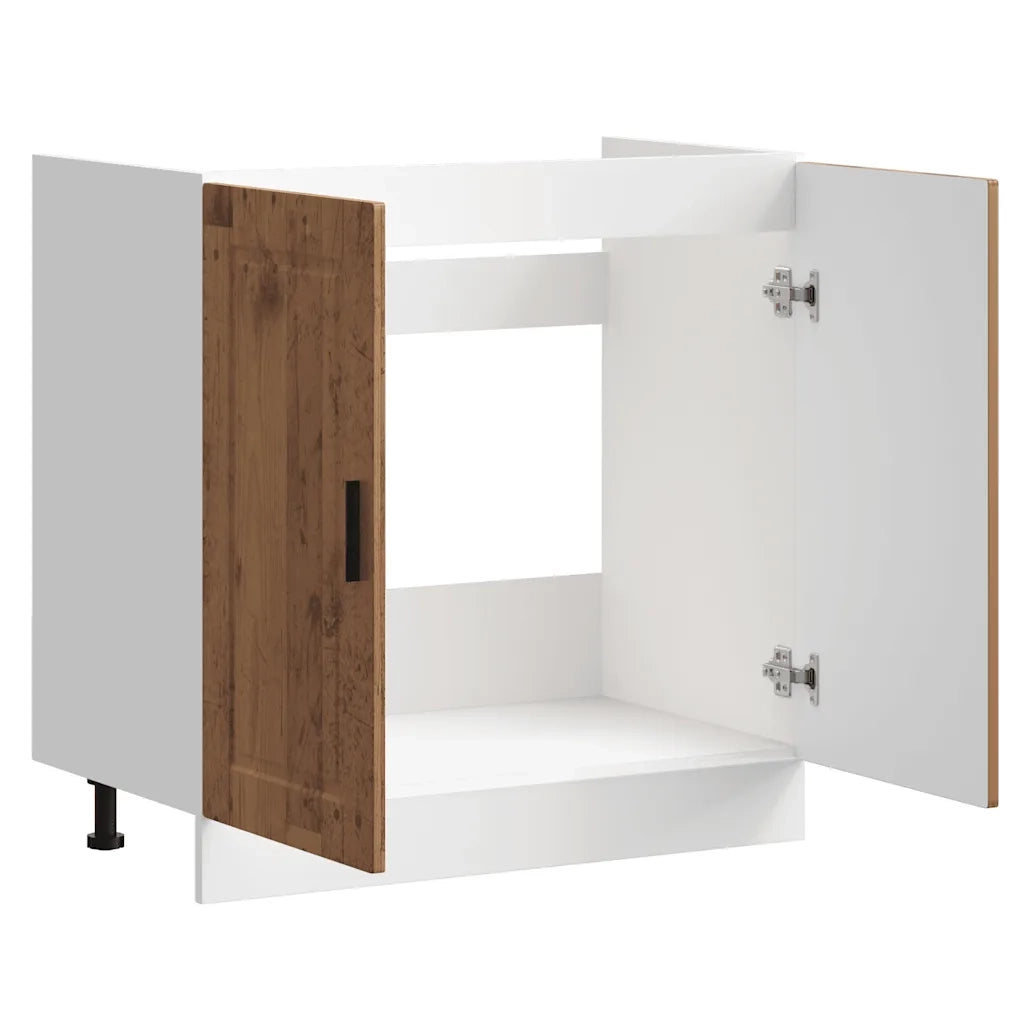 Pensile da cucina | Mobile base lavello Porto Legno Vecchio 80x46x81,5cm Truciolato