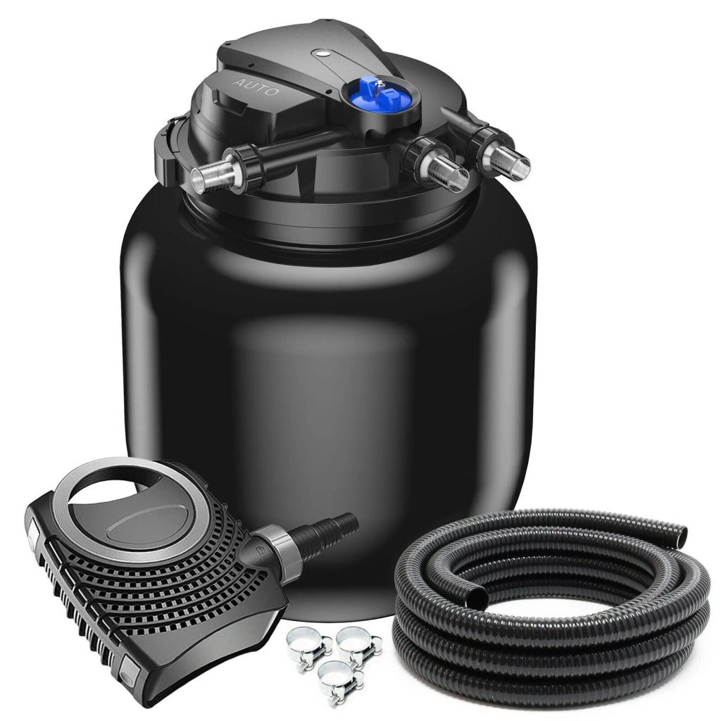 Kit di filtrazione set 100.000 litri pompa UVC 55 watt tubo 10000 l/h 16_0001915