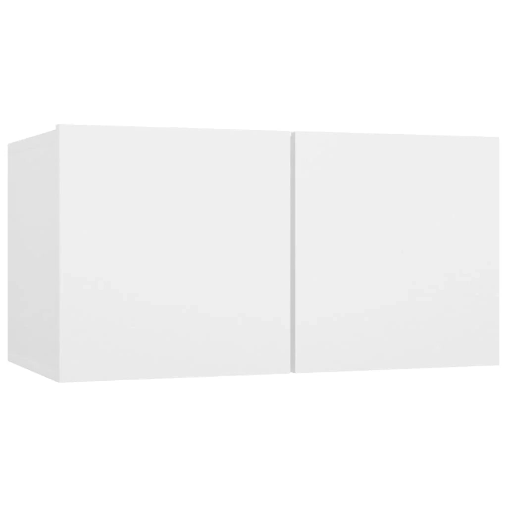 Set di mobili da 6 pezzi tra cui armadio credenza mobile TV televisore per soggiorno camera da letto salotto legno ingegnerizzato bianco 02_0025002