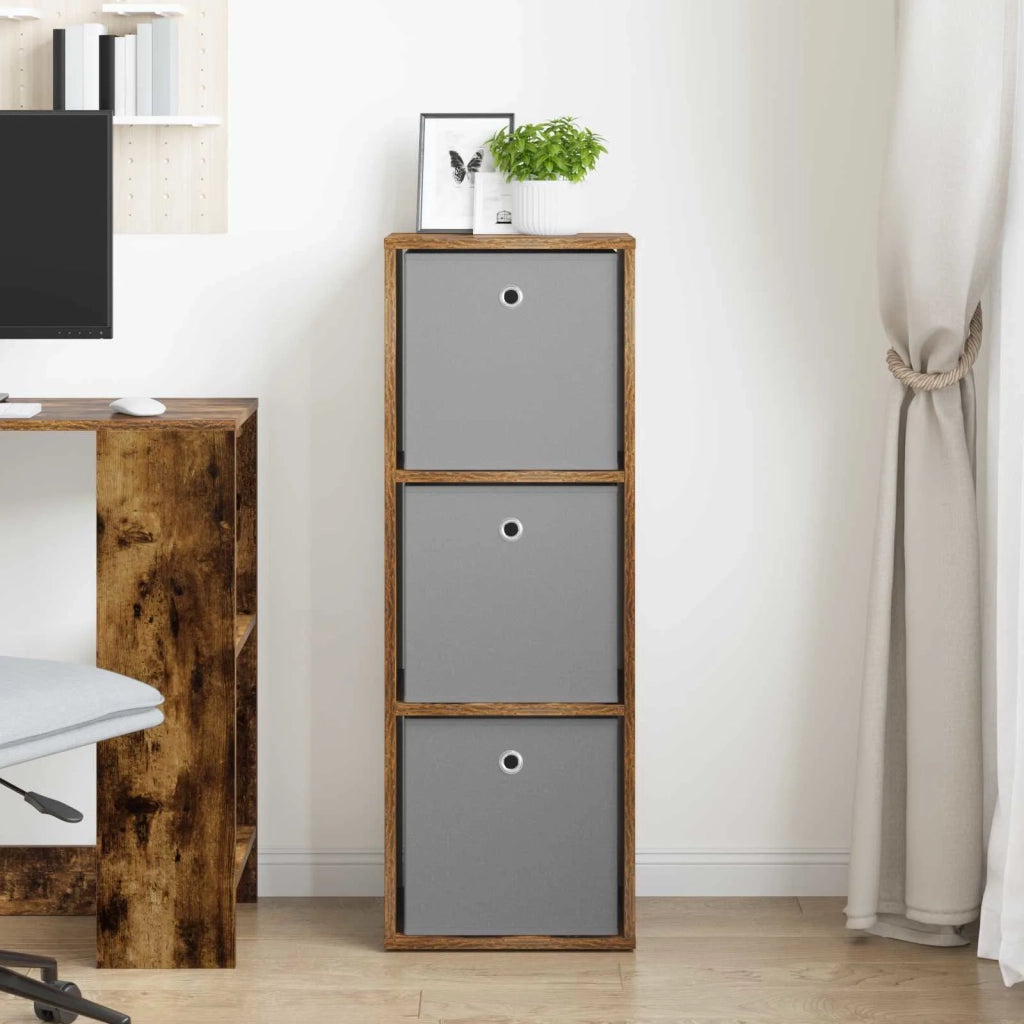 Credenza | Madia | Buffet da pranzo | Armadio da pranzo con cassetto Rovere fum¨¦ 35 x 32 x 99,5 cm