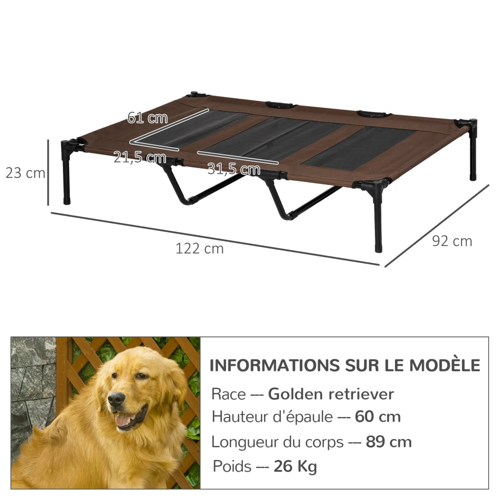 Letto per Cani e Gatti ¨C Minimal ¨C 122x92x23 cm Marrone Chiaro