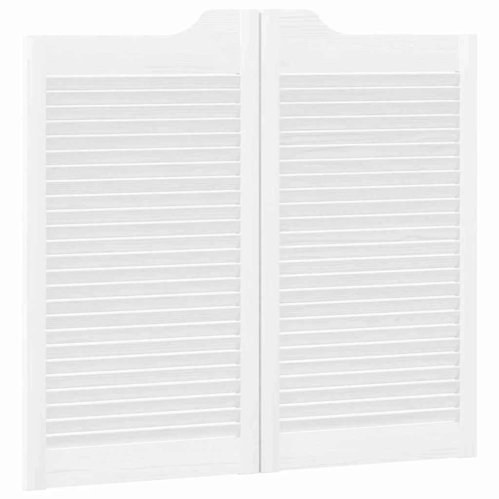 Porte Swing Bianco 90 x 40 cm Legno Massello di Pino 42047175