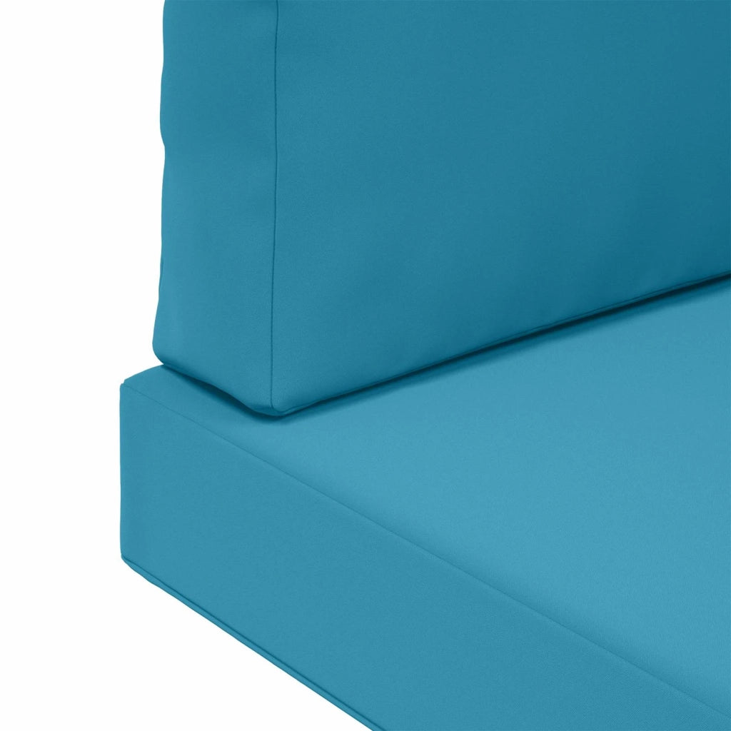 Cuscino per divano da esterno 3 pcs Blu Reale Poliestere 900754