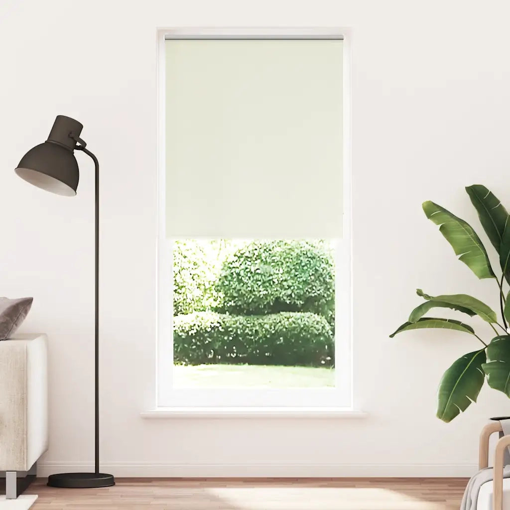 Tenda a rullo | Tenda avvolgibile oscurante 104,4x230 cm Tessuto Larghezza 100 cm bianco sporco
