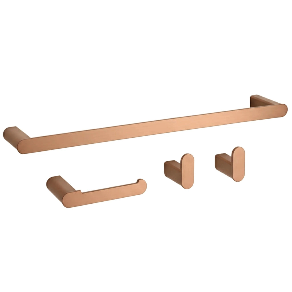 Set Accessori Da Bagno Mati Brush Copper 4 Pezzi