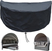 Copriletto per divano e letto - impermeabile e UV-resistente - 1 pezzo - nero - 420D