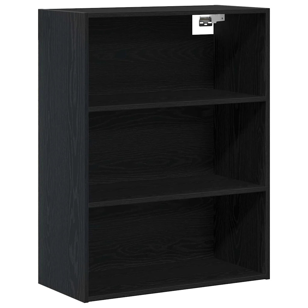 Credenza Rovere Nero 69,5 x 34 x 180 cm Legno multistrato 3333094