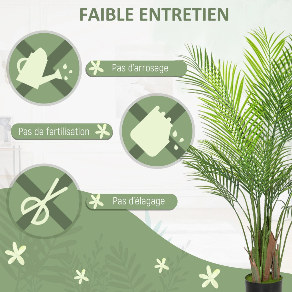 Palma artificiale con vaso ¨C zephmum ¨C verde 120 cm