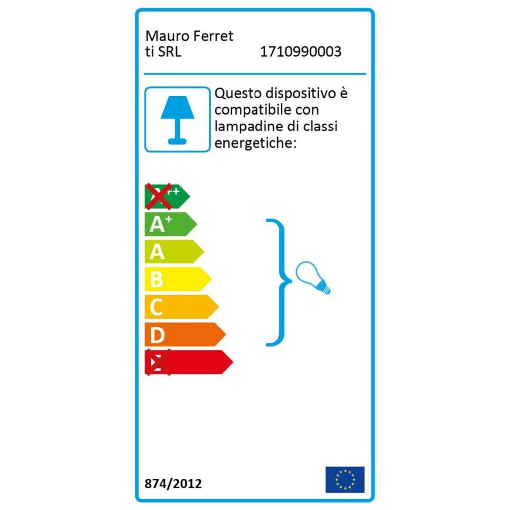 Applique da muro Ibis in ferro dorato con grande disco floreale traforato