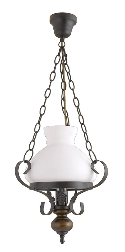 Lampada a sospensione Rabalux Petronel nera E27 Ø32