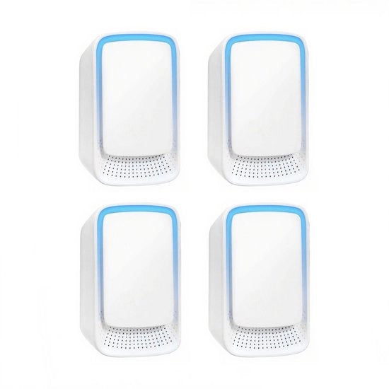 Pulitore dell'aria - 4-pack, pulitore dell'aria a innesco negativo, ioni negativi, pulitore dell'aria per la casa, pulitore dell'aria con ioni negativi, rinfrescante dell'aria, ionizzatore, bianco.