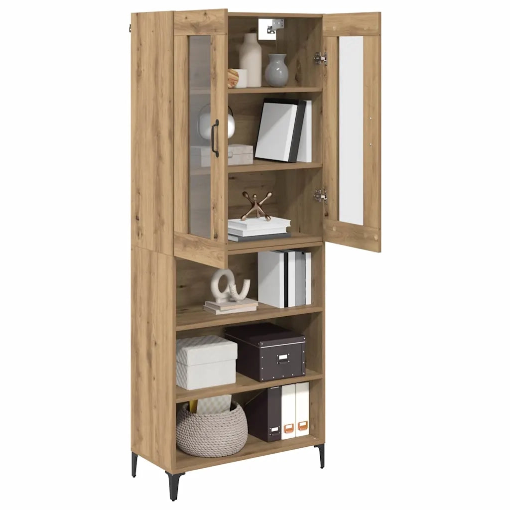 Credenza-Buffet-Armadio da cucina Rovere artigianale 69,5 x 34 x 180 cm 772007