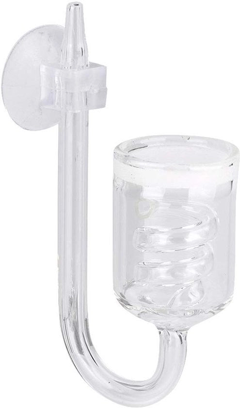 Diffusore a CO2 - Vetrino trasparente diffusore a CO2 - Diffusore per acquario - Supporto antiscivolo - Resistente ai shock - 43g di peso