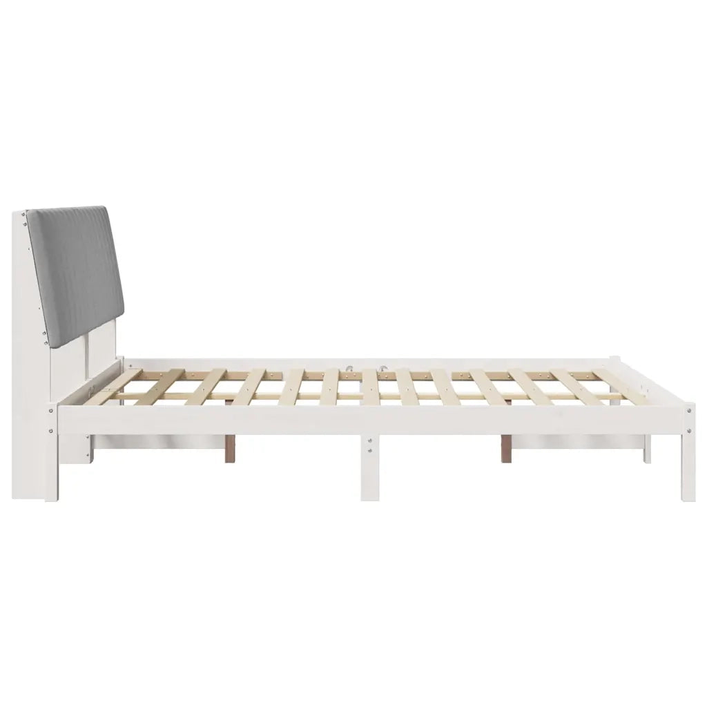Struttura del letto Bianco 150 x 200 cm Pino massello 3394417