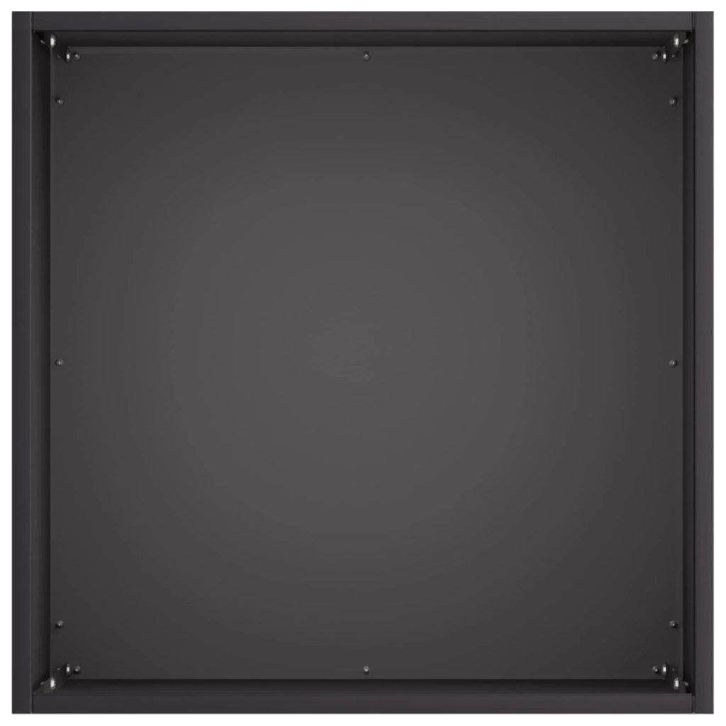 Vaso da giardino Nero 45 x 45 x 45 cm Acciaio laminato a freddo 8004966