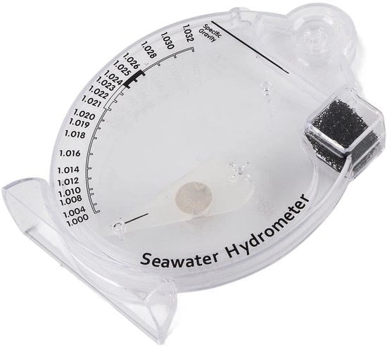 Rifrattometro per misurazione salinità - Precisione alta - Misuratore di salinità - Acquacoltura - Leggero - Facile da usare - Condizioni ideali dell'acqua - Misuratore di salinità