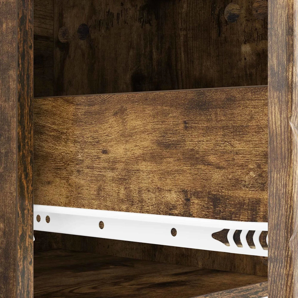 Mobile TV | Armadietto TV | Mobile Porta TV 147 x 34,5 x 30 cm Rovere Fumo Legno ingegnerizzato