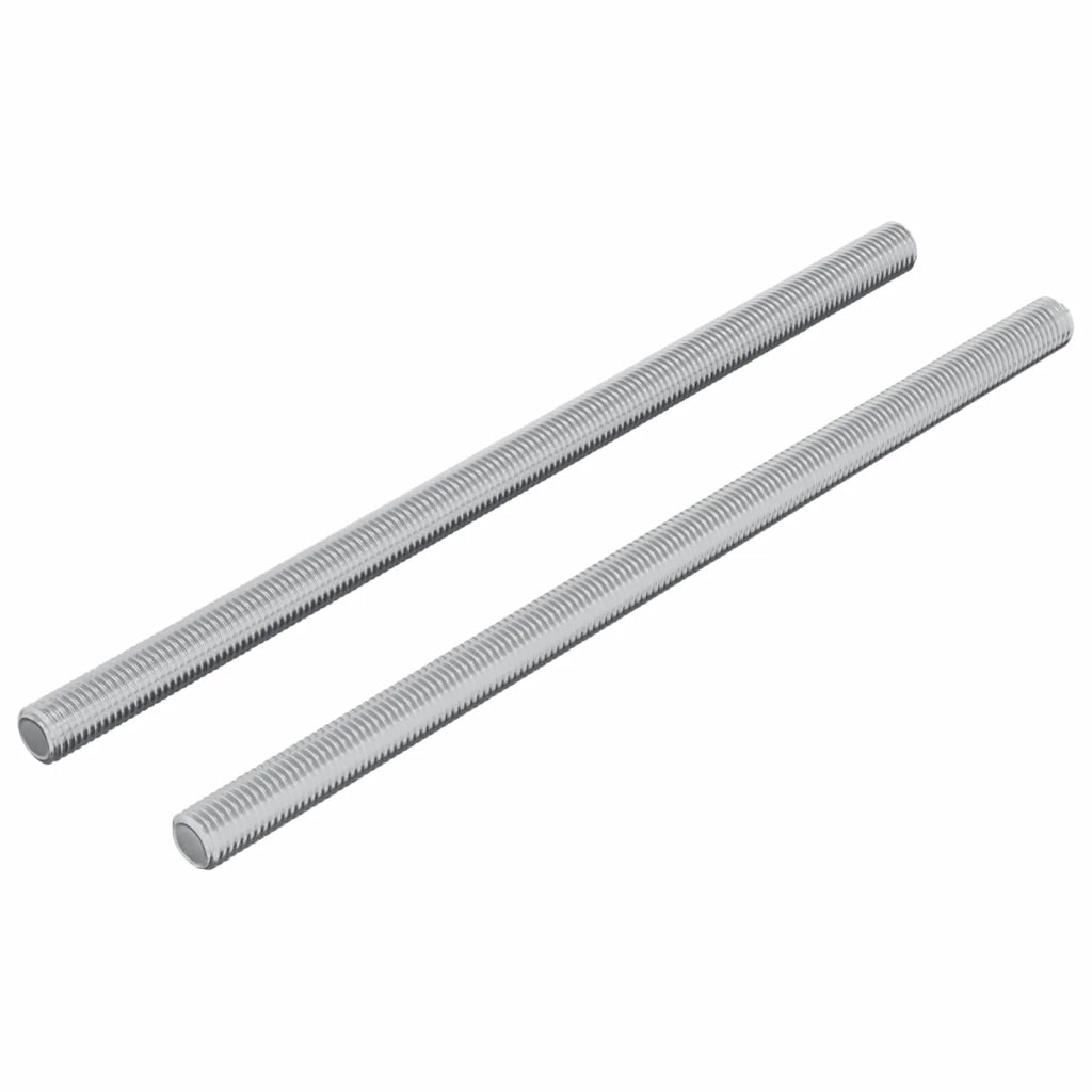 Barre filettate 2 pz Argento M6 x 120 mm Metallo CFW4628121