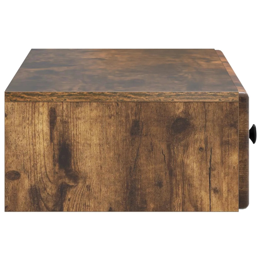 Tavolino da Parete Laterale | Tavolo laterale | Tavolino Rovere Fumo 87,5 x 34,5 x 17 cm