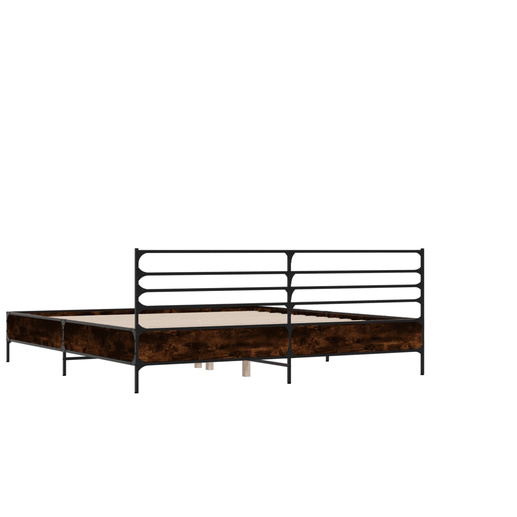 Giroletto Rovere Marrone 135x190cm in Legno Multistrato Metallo 3280076