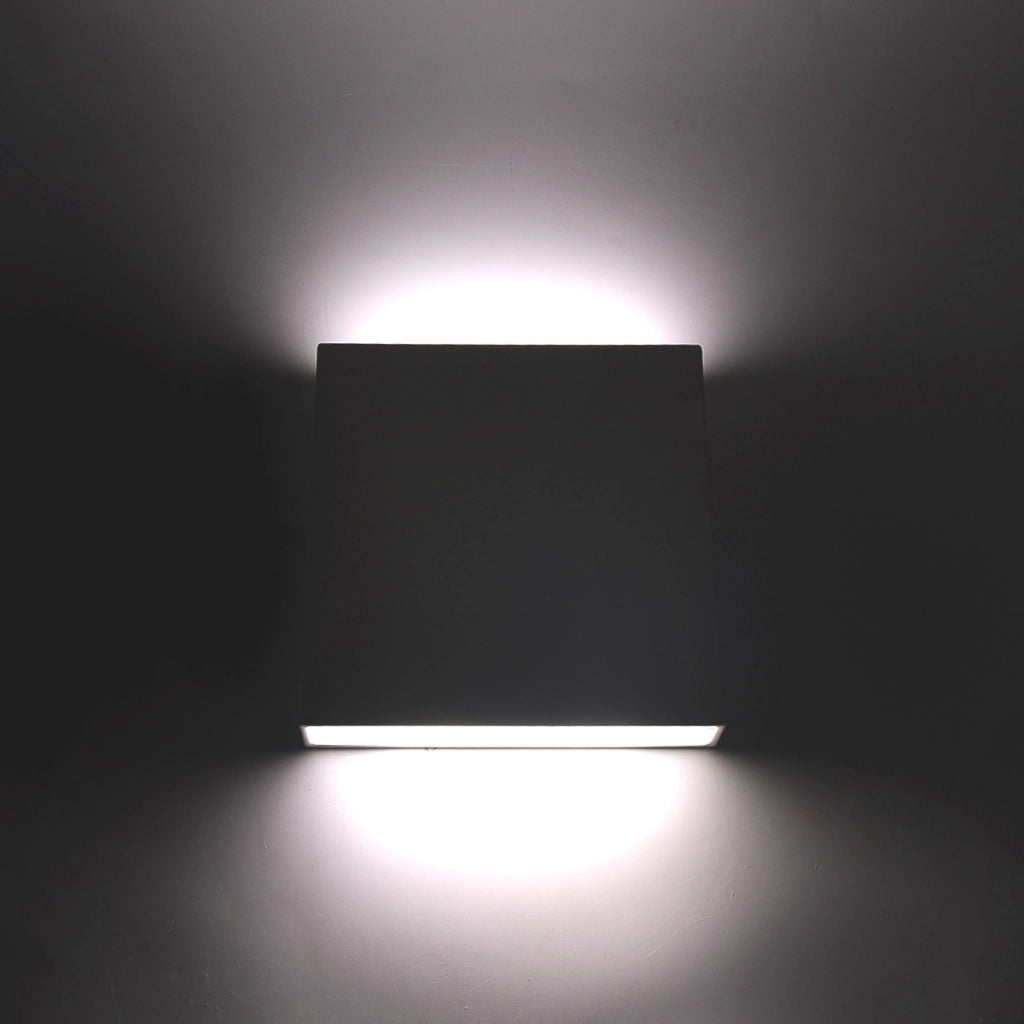 APPLIQUE LED QUADRATA SLIM 12W BI-EMISSIONE LUMINOSA LUCE NATURALE 4000K° - ILLUMINAZIONE EFFICIENTE E STILIZZATA IDEALE PER INTERNI SOGGIORNI CAMERE INGRESSI UFFICI E NEGOZI