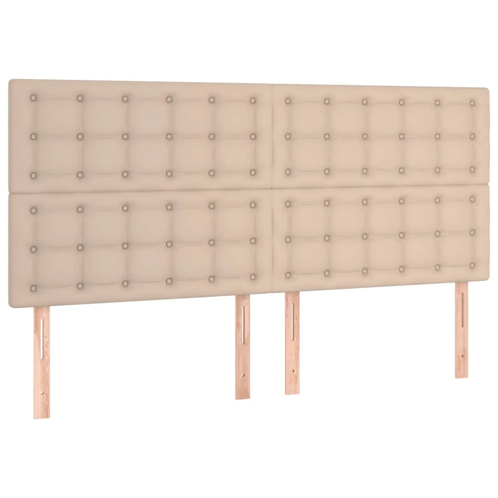 Testiera | Testata Cappuccino 160x5x118/128 cm in Similpelle
