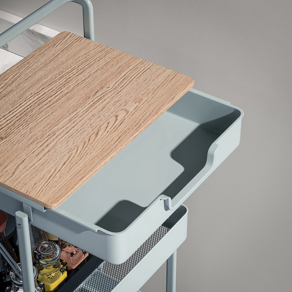 Tavolino rotondo con ruote ¨C Minimal ¨C Verde chiaro