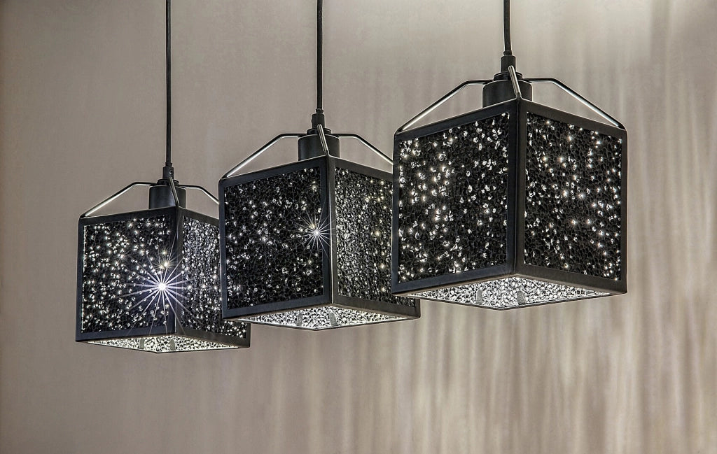 Rabalux Samilo lampada a sospensione 3xE27 nera 120cm