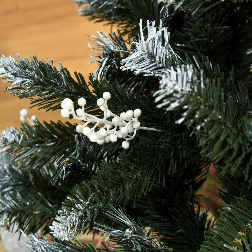 Albero di Natale Artificiale 120 cm ¨C Xylo ¨C 222 Rami, 28 Decorazioni, Verde