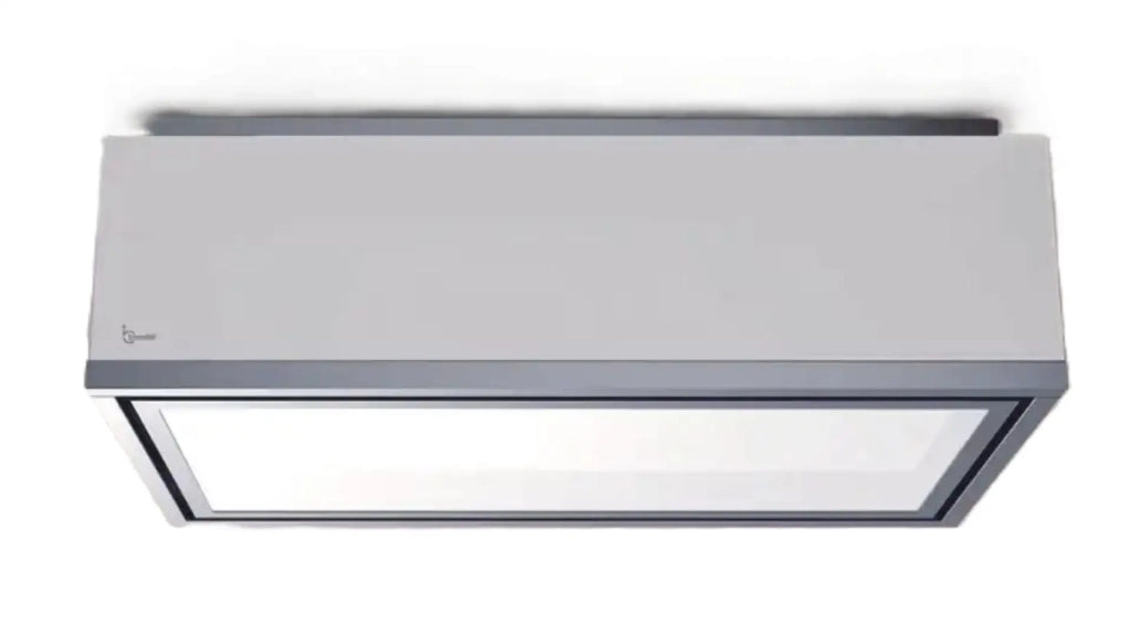 Cappa a soffitto XENIA cm 120x61-Bianca, Inox - 800 m3/h