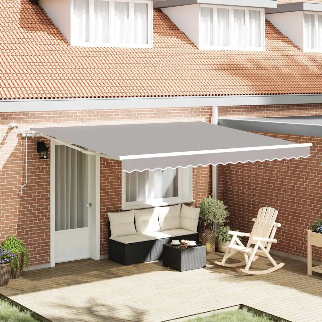 Tenda Retrattile Grigio chiaro 400 × 350 cm 3330802