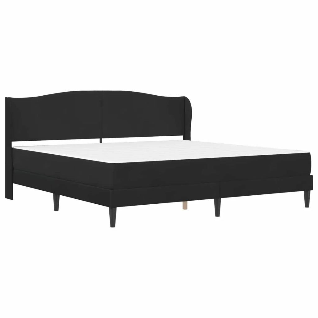 Struttura del letto con testiera Nero 200 x 200 cm Velluto 3415230