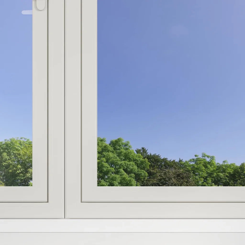 Pellicola per Finestra Solare Riflettente Statica Argento PVC 3394733