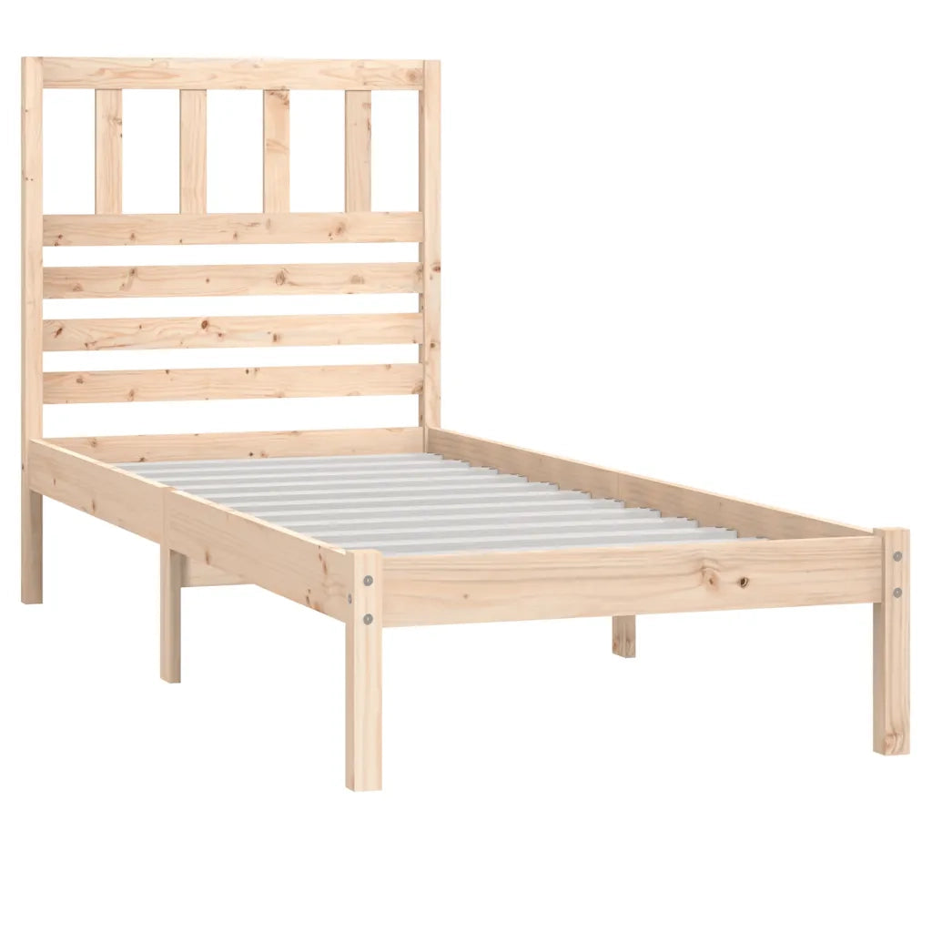 Giroletto-Struttura Letto 90x190 cm Single in Legno Massello di Pino 136746