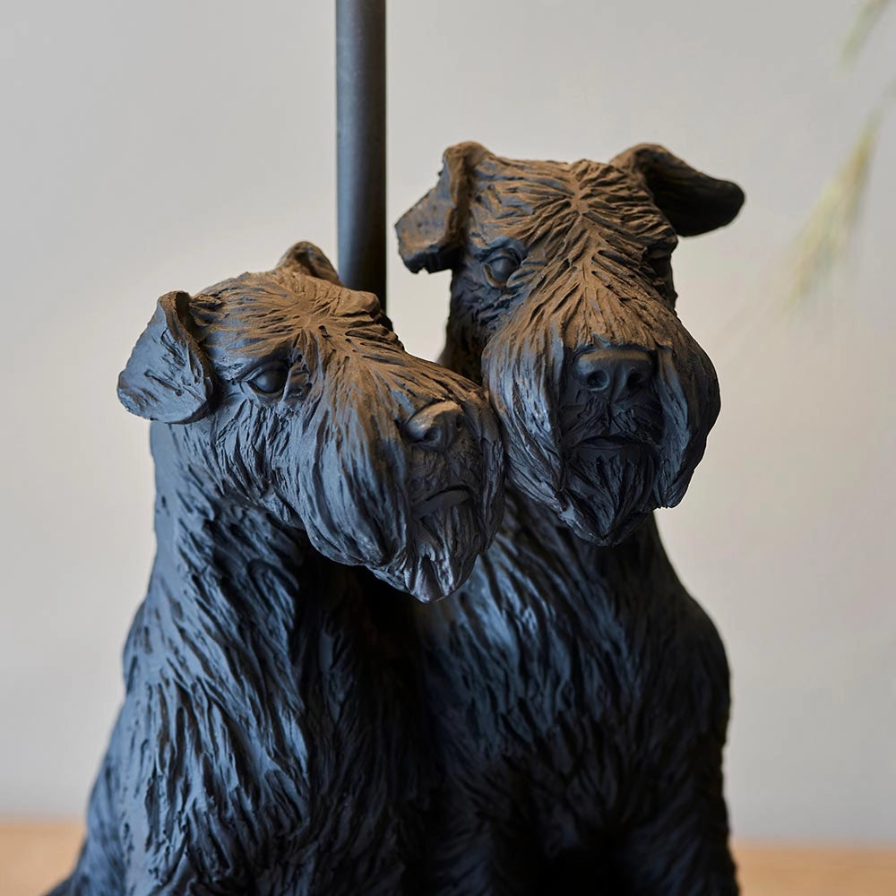 Lampada da tavolo Westie resina nera opaca E14 Endon