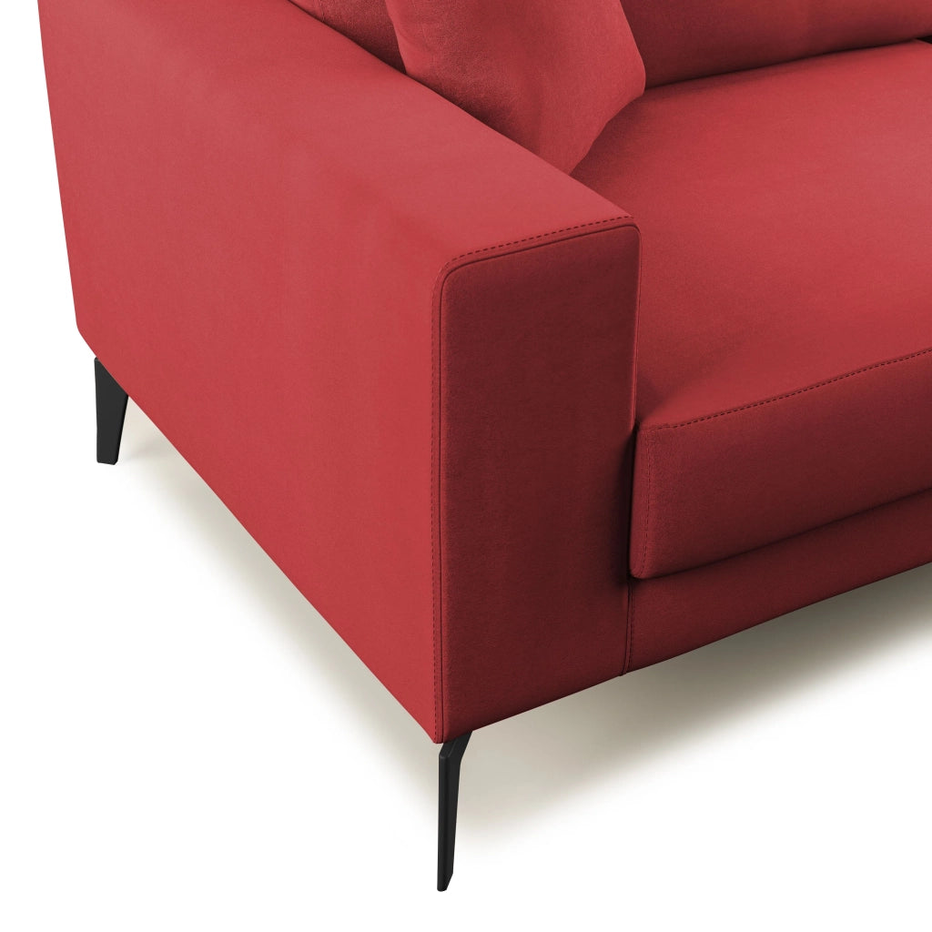 Prestige Divano design moderno T11 146 cm rosso