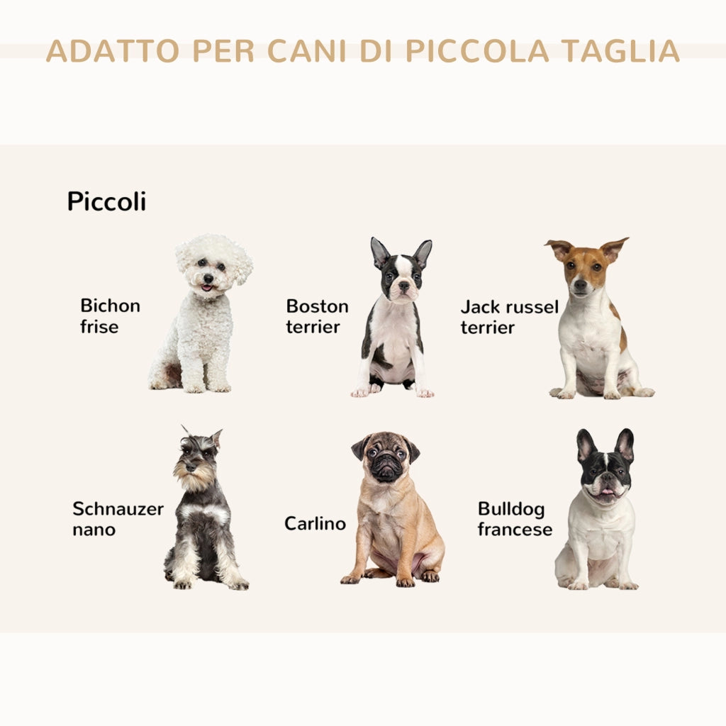 Divano per Cani ¨C Minimal ¨C Legno, Poliestere, Grigio Chiaro, 76x45x43 cm