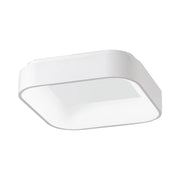 CHOPIN - Plafoniera Quadrata a LED 36W, 3000K, Luce Calda, Struttura in Metallo Bianco, Diffusore in Metacrilato, IP20 - Rossini Group