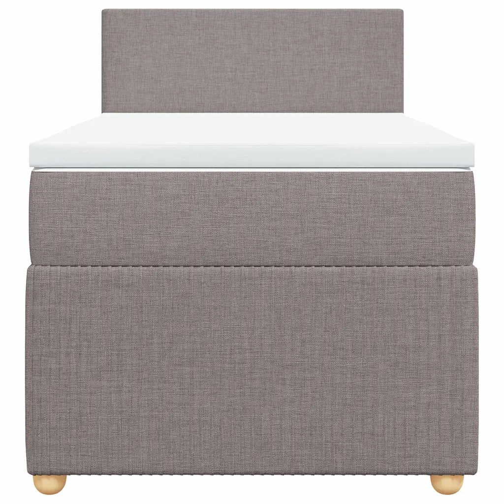 Giroletto a Molle con Materasso Tortora 90x190 cm in Tessuto 3289608