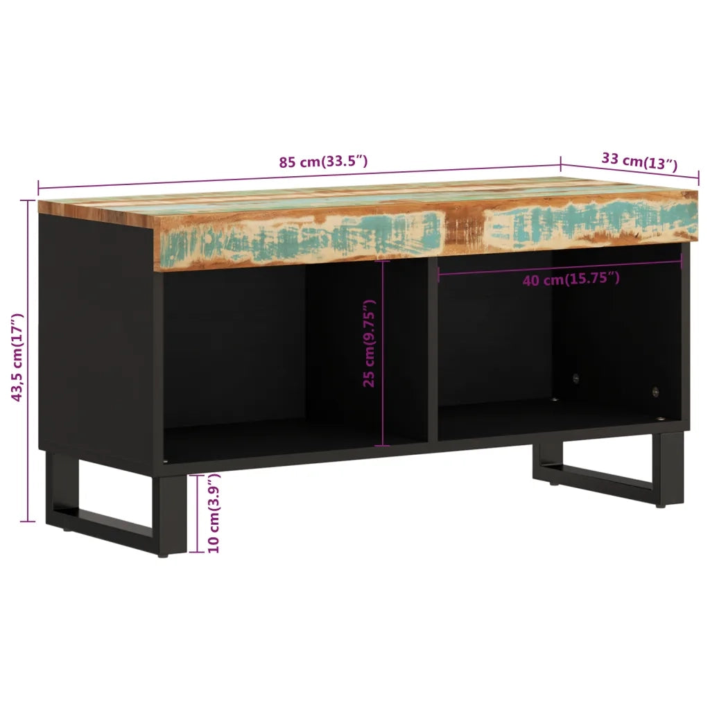 Mobile TV | Armadietto TV | Mobile Porta TV 85x33x43,5 in Legno Massello di Recupero