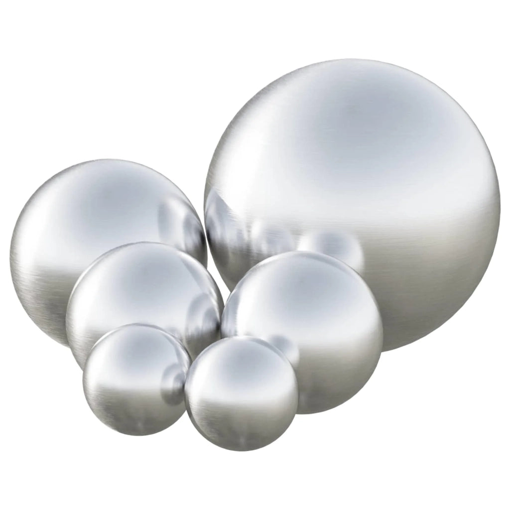 Palla Spazzolata 6 pcs Ø 15 cm Argento Acciaio Inossidabile 201 42008421