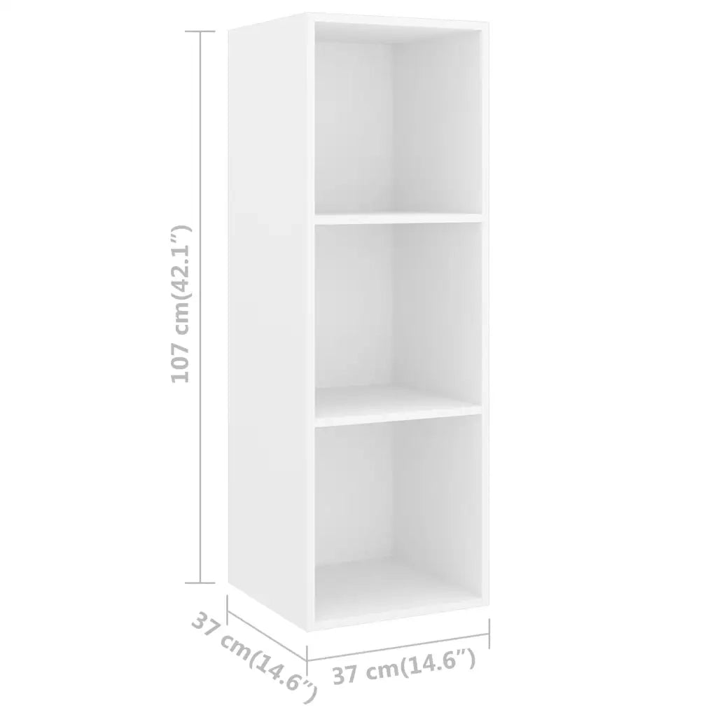 Set Mobili Porta TV 5 pz-Credenza per TV Bianco in Legno Multistrato 388002