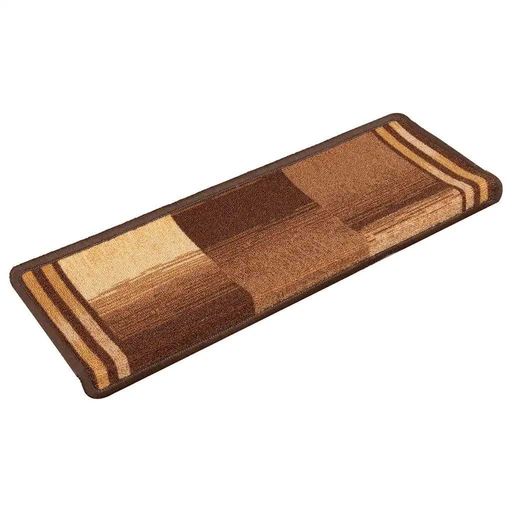 Tappetini per Scale Autoadesivi 10 pz 65x21x4 cm Marroni 149845