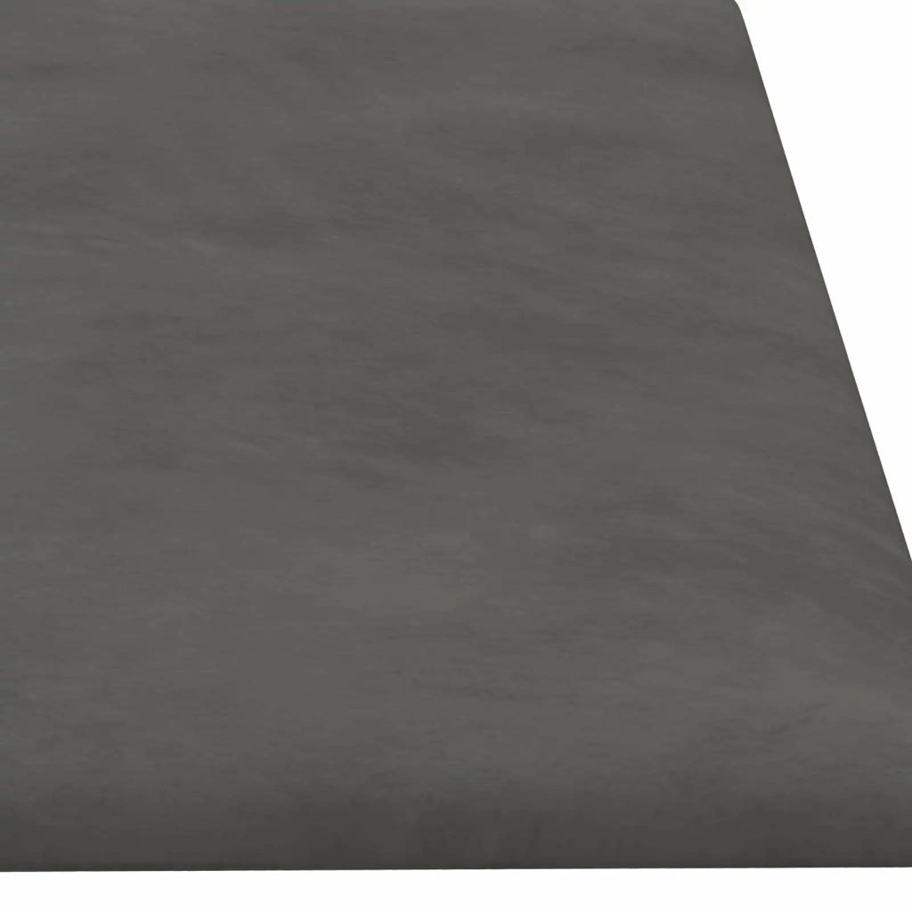 Testiera | Testata da Parete 12 pcs Grigio Scuro Velluto