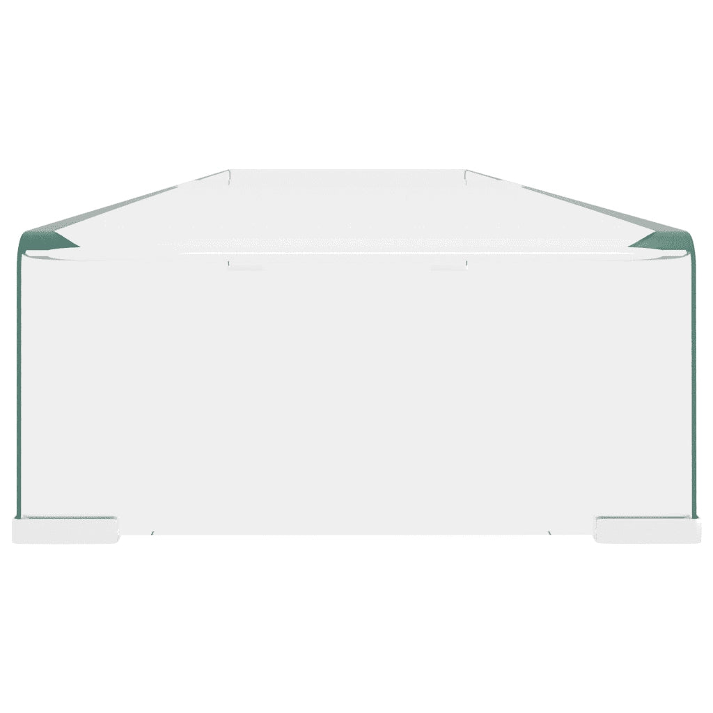 Mobile/Rialzo Porta TV in Vetro Trasparente 120x30x13 cm 244133