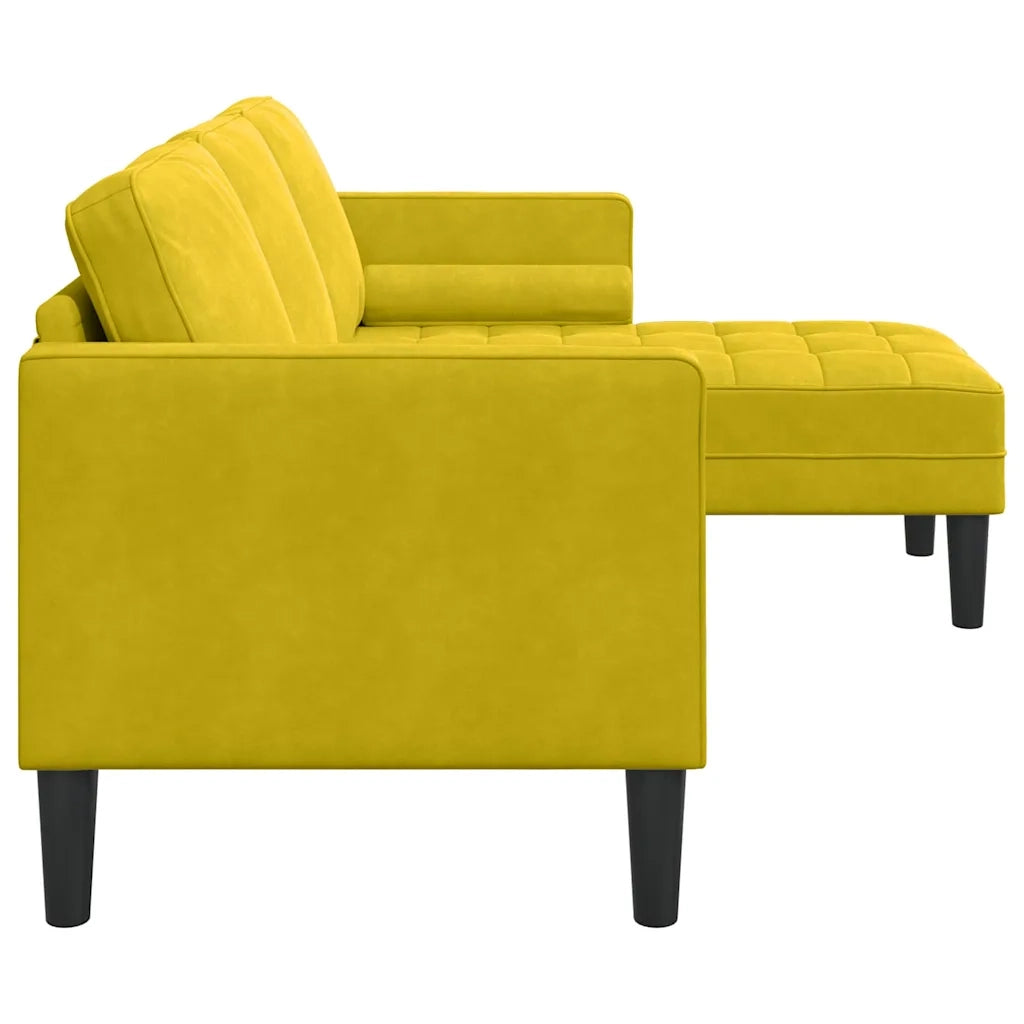 Set di divani con cuscino Giallo Poliestere 42001932