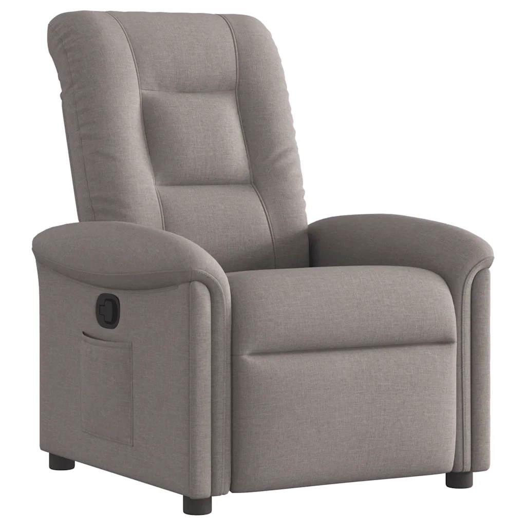 Poltrona Reclinabile in Tessuto Tortora 4015623