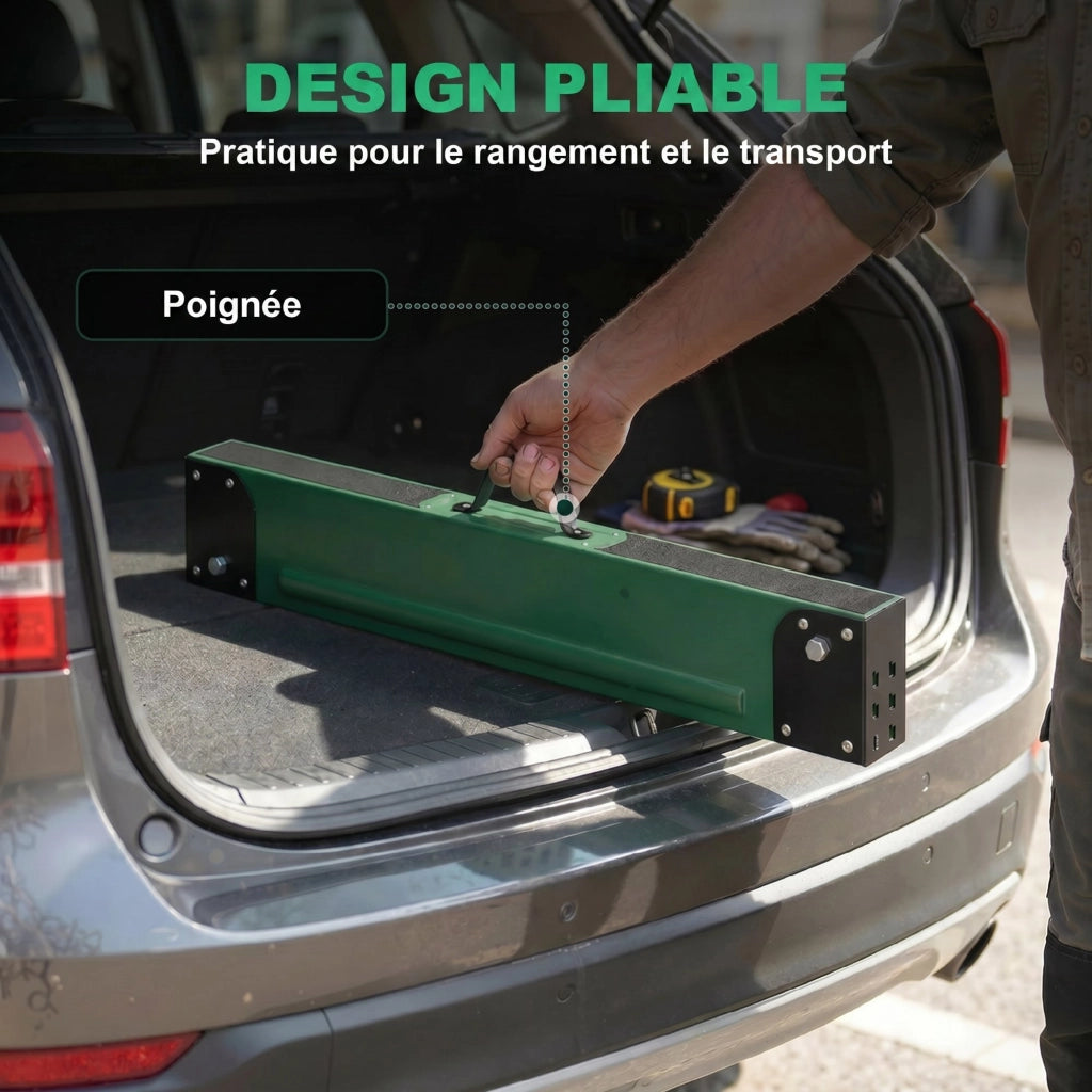 Tavolo Pieghevole ¨C zephmum ¨C Verde, Metallo, Regolabile