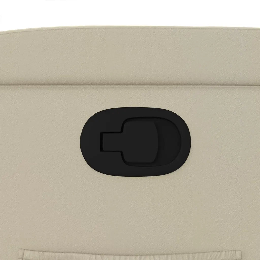 Poltrona | Sedia Relax Reclinabile Crema in Similpelle