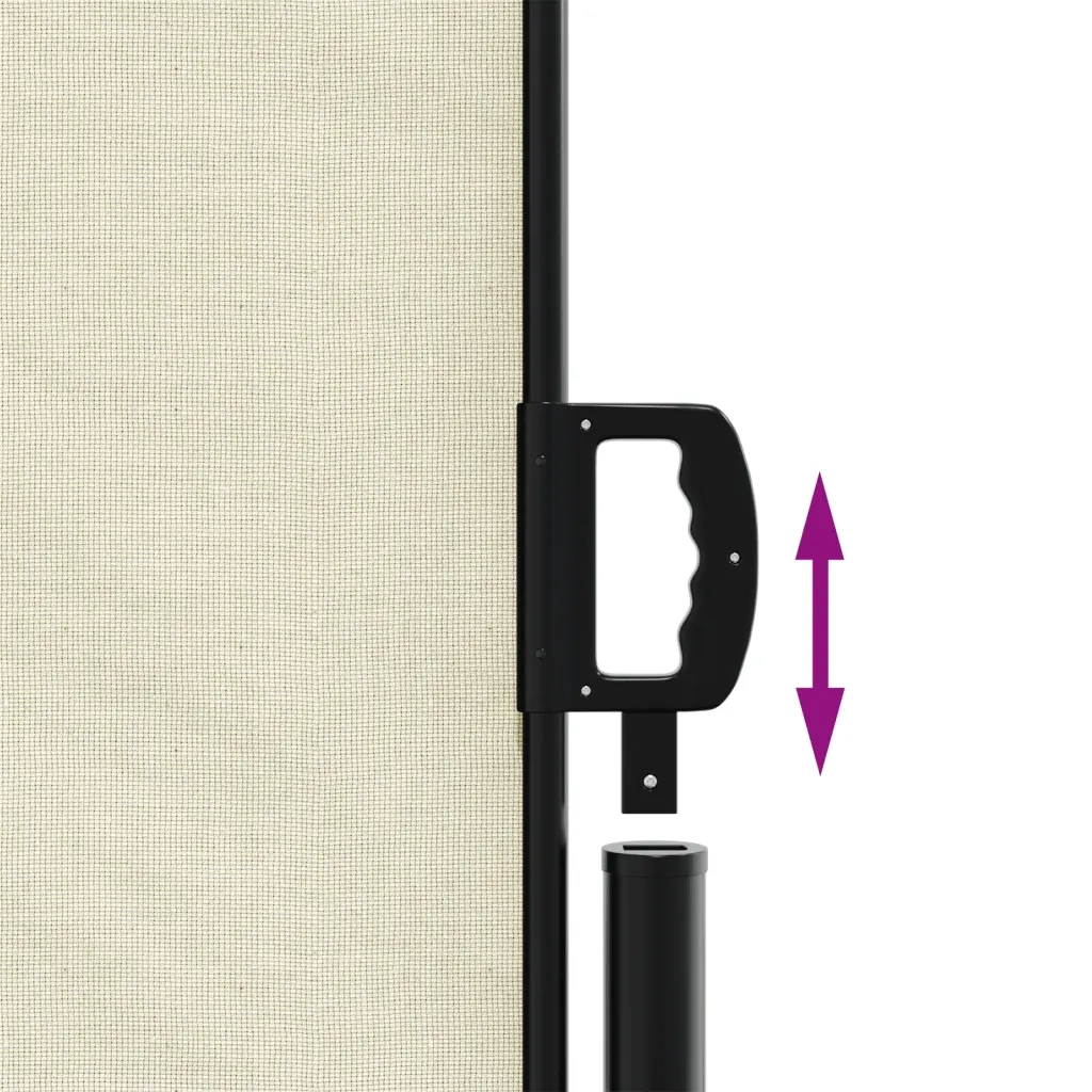 Tenda da Sole Laterale Retrattile-Tenda parasole per balcone per giardino Crema 180x1000 cm 545485